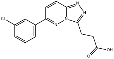 3-[6-(3-chlorophenyl)-[1,2,4]triazolo[4,3-b]pyridazin-3-yl]propanoic acid Structure