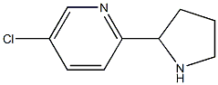5-CHLORO-2-(PYRROLIDIN-2-YL)PYRIDINE结构式