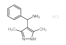 C-(3,5-DIMETHYL-1H-PYRAZOL-4-YL)-C-PHENYL-METHYLAMINE结构式