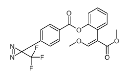 methyl 3-methoxy-2-(4-(3-trifluoro-3-diazirinyl)benzoyloxyphenyl)propenoate结构式