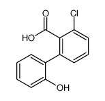 2-chloro-6-(2-hydroxyphenyl)benzoic acid结构式