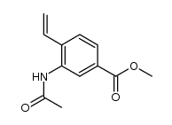 2-ethenyl-5-methoxycarbonylacetanilide结构式