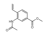 2-ethenyl-5-methoxycarbonylacetanilide Structure