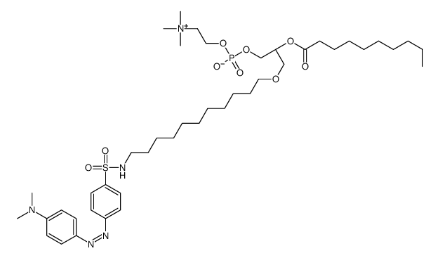 1-O-(N-dabsyl-11-amino-1-undecyl)-2-O-decanoylphosphatidylcholine Structure