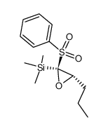 trans-2-phenylsulphonyl-3-propyl-2-trimethylsilyloxirane Structure