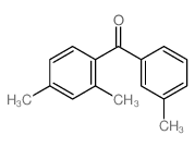 (2,4-dimethylphenyl)-(3-methylphenyl)methanone结构式