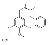 1-phenyl-N-[(3,4,5-trimethoxyphenyl)methyl]propan-2-amine,hydrochloride Structure