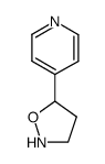Pyridine, 4-(5-isoxazolidinyl)- (9CI)结构式