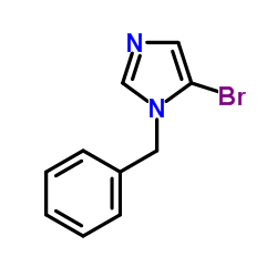 1-苯甲基-5-溴-1H-咪唑结构式