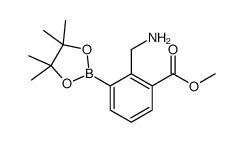 methyl 2-(aminomethyl)-3-(4,4,5,5-tetramethyl-1,3,2-dioxaborolan-2-yl)benzoate结构式