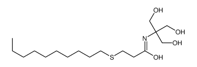 3-decylsulfanyl-N-[1,3-dihydroxy-2-(hydroxymethyl)propan-2-yl]propanamide Structure