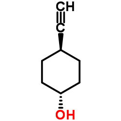 trans-4-ethynylcyclohexan-1-ol Structure