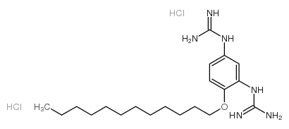 N,N'''-[4-(dodecyloxy)-1,3-phenylene]bisguanidine dihydrochloride structure