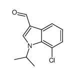 7-chloro-1-(propan-2-yl)-1H-indole-3-carboxaldehyde结构式