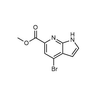 Methyl 4-bromo-1H-pyrrolo[2,3-b]pyridine-6-carboxylate structure