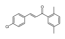 3-(4-chlorophenyl)-1-(2,5-dimethylphenyl)prop-2-en-1-one结构式
