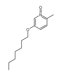 5-n-heptyloxy-2-methylpyridine N-oxide Structure