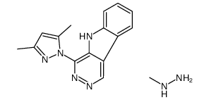 4-(3,5-dimethylpyrazol-1-yl)-5H-pyridazino[4,5-b]indole,methylhydrazine结构式
