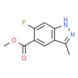 Methyl 6-fluoro-3-methyl-1H-indazole-5-carboxylate结构式