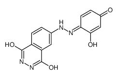 6-[2-(2-hydroxy-4-oxocyclohexa-2,5-dien-1-ylidene)hydrazinyl]-2,3-dihydrophthalazine-1,4-dione Structure