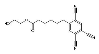 2-Hydroxyethyl 6-(2,4,5-tricyanophenyl)hexanoate Structure