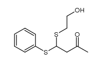 4-((2-hydroxyethyl)thio)-4-(phenylthio)butan-2-one Structure