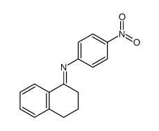 (E)-N-(3,4-dihydronaphthalen-1(2H)-ylidene)-4-nitroaniline结构式