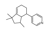 4-(1,1,3-trimethyl-2,3,3a,4,5,6-hexahydroinden-4-yl)pyridine Structure