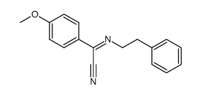 4-methoxy-N-phenethylbenzimidoyl cyanide结构式