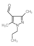 3,5-Dimethyl-1-propyl-1H-pyrazole-4-carbaldehyde Structure