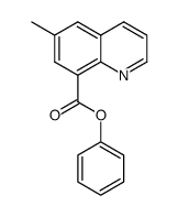 phenyl 6-methylquinoline-8-carboxylate结构式