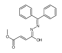 methyl 4-(2-benzhydrylidenehydrazinyl)-4-oxobut-2-enoate结构式