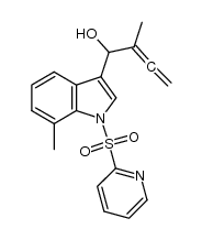 2-methyl-1-(7-methyl-1-(pyridin-2-ylsulfonyl)-1H-indol-3-yl)buta-2,3-dien-1-ol Structure