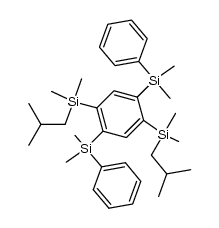 1,4-bis(isobutyldimethylsilyl)-2,5-bis(phenyldimethylsilyl)benzene Structure