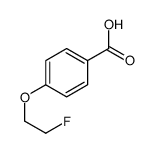 4-(2-fluoroethoxy)benzoic acid结构式