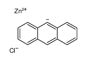 9H-anthracen-9-ide,chlorozinc(1+) Structure