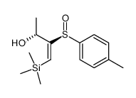 (SS,R)-(E)-3-(p-tolylsulfinyl)-4-(trimethylsilyl)-3-buten-2-ol结构式