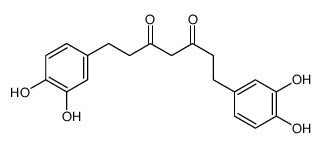 1,7-bis(3,4-dihydroxyphenyl)heptane-3,5-dione Structure