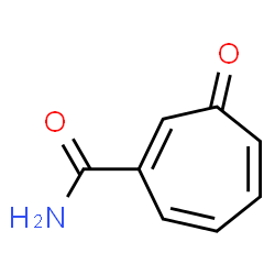 1,4,6-Cycloheptatriene-1-carboxamide,3-oxo-(8CI) Structure