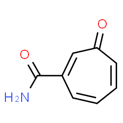 1,4,6-Cycloheptatriene-1-carboxamide,3-oxo-(8CI) structure