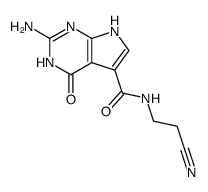 cyanoethyl deazaguanine Structure