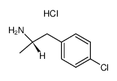 (1S)-2-(4-氯苯基)-1-甲基乙胺盐酸盐结构式