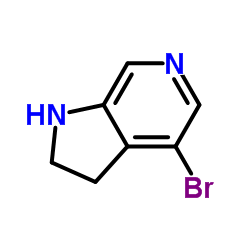 4-Bromo-2,3-dihydro-1H-pyrrolo[2,3-c]pyridine结构式