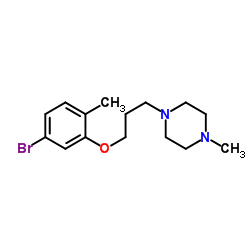 1-[3-(5-Bromo-2-methylphenoxy)propyl]-4-methylpiperazine结构式