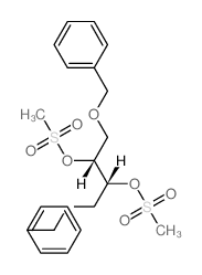 [(2R,3R)-2,3-bis(methylsulfonyloxy)-4-phenylmethoxy-butoxy]methylbenzene结构式