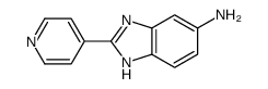 2-(pyridin-4-yl)-1H-benzo[d]imidazol-6-amine结构式