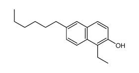 1-ethyl-6-hexylnaphthalen-2-ol Structure
