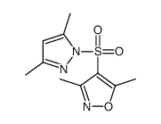 1-[(3,5-Dimethyl-4-isoxazolyl)sulfonyl]-3,5-dimethyl-1H-pyrazole structure