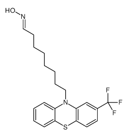 N-[8-[2-(trifluoromethyl)phenothiazin-10-yl]octylidene]hydroxylamine Structure