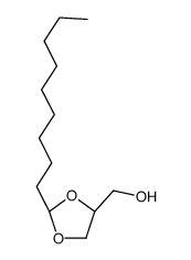 [(2R,4S)-2-nonyl-1,3-dioxolan-4-yl]methanol结构式